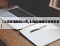 【上海疫情最新公告,上海疫情最新通报数据】