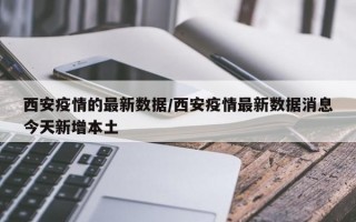 西安疫情的最新数据/西安疫情最新数据消息今天新增本土