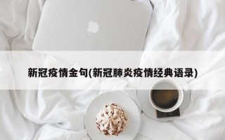 新冠疫情金句(新冠肺炎疫情经典语录)