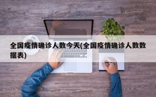 全国疫情确诊人数今天(全国疫情确诊人数数据表)