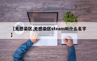 【无感染区,无感染区steam叫什么名字】