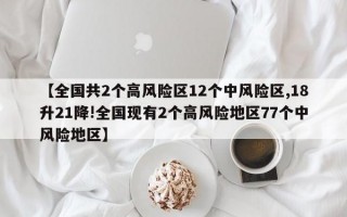 【全国共2个高风险区12个中风险区,18升21降!全国现有2个高风险地区77个中风险地区】